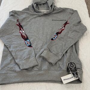 Gray Hoodie with Graphic Design
